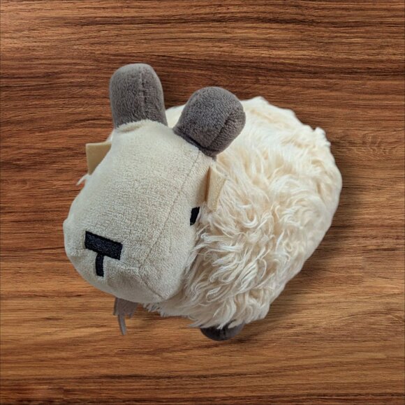 Mattel Minecraft Goat Plush Toy 9" Beige & Brown Stuffed Animal - Picture 2 of 11